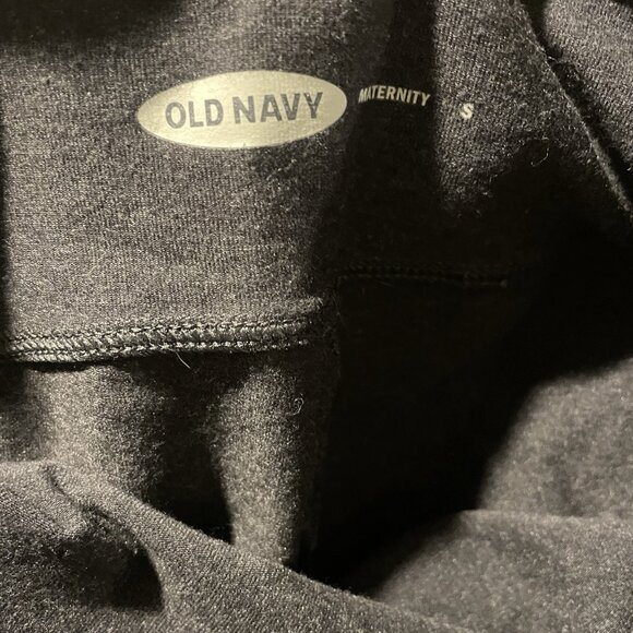 Old Navy Maternity Leggings Women's Size Small Dark Gray Full Length Charcoal - Picture 2 of 7